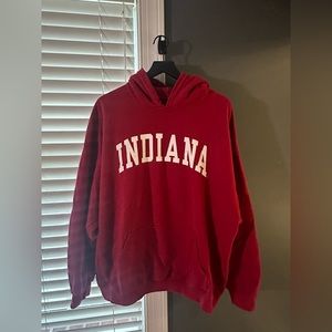 Red Indiana Hoosiers Hoodie